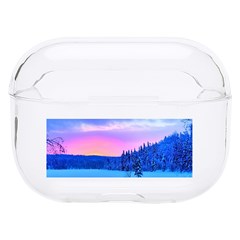 Winter Landscape Snow Forest Trees Hard Pc Airpods Pro Case by Amaryn4rt