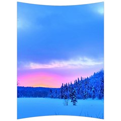 Winter Landscape Snow Forest Trees Back Support Cushion