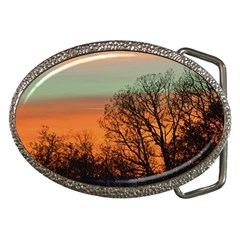 Twilight Sunset Sky Evening Clouds Belt Buckles by Amaryn4rt