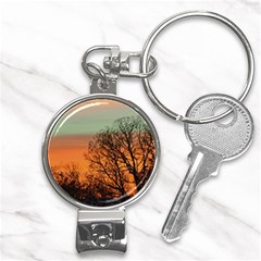 Twilight Sunset Sky Evening Clouds Nail Clippers Key Chain by Amaryn4rt