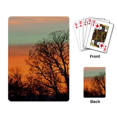 Twilight Sunset Sky Evening Clouds Playing Cards Single Design (rectangle)