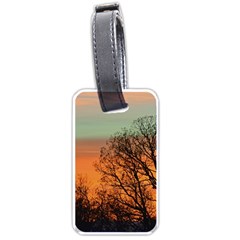 Twilight Sunset Sky Evening Clouds Luggage Tag (one Side) by Amaryn4rt