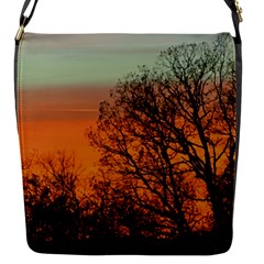 Twilight Sunset Sky Evening Clouds Flap Closure Messenger Bag (s) by Amaryn4rt