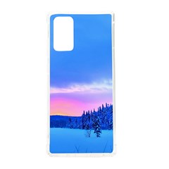 Winter Landscape Snow Forest Trees Samsung Galaxy Note 20 Tpu Uv Case