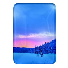 Winter Landscape Snow Forest Trees Rectangular Glass Fridge Magnet (4 Pack)