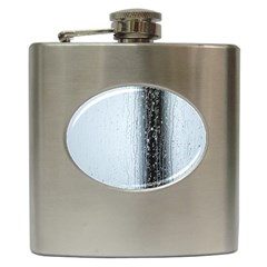 Rain Raindrop Drop Of Water Drip Hip Flask (6 Oz) by Amaryn4rt