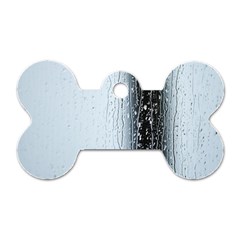 Rain Raindrop Drop Of Water Drip Dog Tag Bone (one Side) by Amaryn4rt