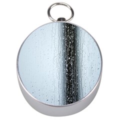 Rain Raindrop Drop Of Water Drip Silver Compasses by Amaryn4rt