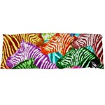 Zebra Colorful Abstract Collage Body Pillow Case Dakimakura (Two Sides) Front