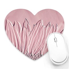 Shabby Chic Vintage Background Heart Mousepad by Amaryn4rt