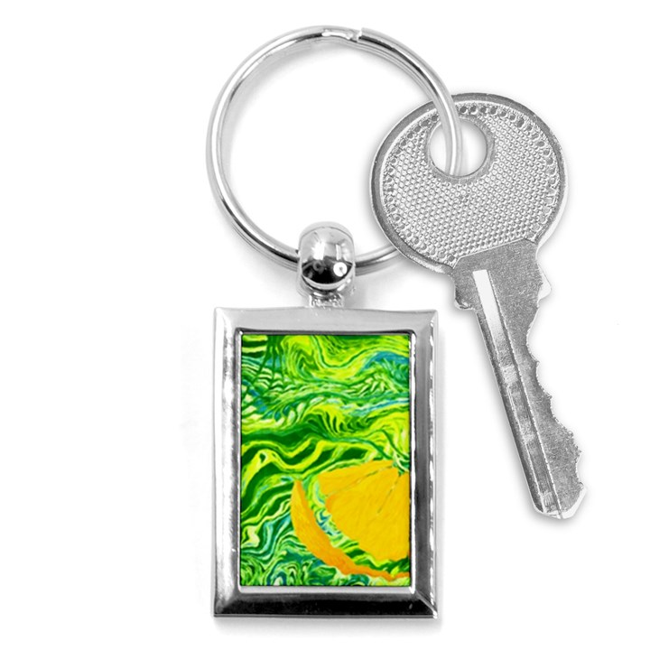 Zitro Abstract Sour Texture Food Key Chain (Rectangle)