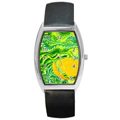 Zitro Abstract Sour Texture Food Barrel Style Metal Watch by Amaryn4rt