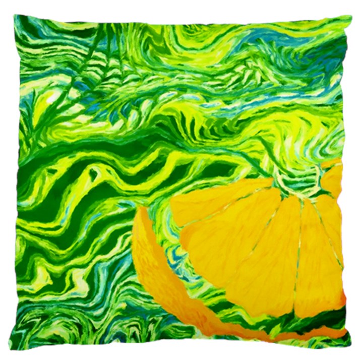 Zitro Abstract Sour Texture Food Large Cushion Case (Two Sides)