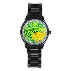 Zitro Abstract Sour Texture Food Stainless Steel Round Watch by Amaryn4rt