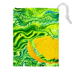 Zitro Abstract Sour Texture Food Drawstring Pouch (4xl) by Amaryn4rt