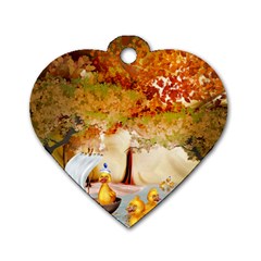 Art Kuecken Badespass Arrangemen Dog Tag Heart (one Side)