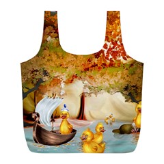 Art Kuecken Badespass Arrangemen Full Print Recycle Bag (l) by Amaryn4rt