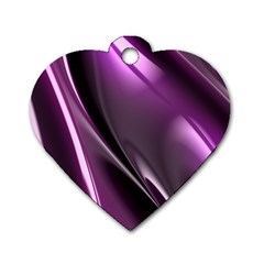 Fractal Mathematics Abstract Dog Tag Heart (one Side)