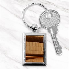 Architecture Art Boxes Brown Key Chain (rectangle) by Amaryn4rt