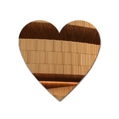 Architecture Art Boxes Brown Heart Magnet by Amaryn4rt