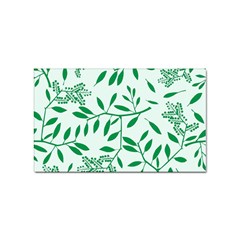 Leaves Foliage Green Wallpaper Sticker (rectangular)