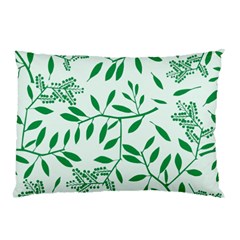 Leaves Foliage Green Wallpaper Pillow Case by Amaryn4rt