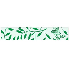 Leaves Foliage Green Wallpaper Large Premium Plush Fleece Scarf 