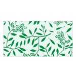 Leaves Foliage Green Wallpaper Satin Shawl 45  x 80  Front