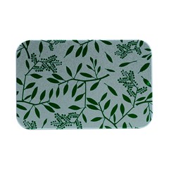 Leaves Foliage Green Wallpaper Open Lid Metal Box (silver)   by Amaryn4rt