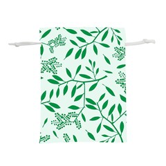 Leaves Foliage Green Wallpaper Lightweight Drawstring Pouch (m) by Amaryn4rt