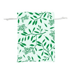 Leaves Foliage Green Wallpaper Lightweight Drawstring Pouch (l) by Amaryn4rt