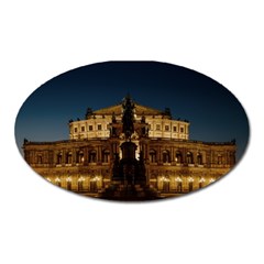 Dresden Semper Opera House Oval Magnet by Amaryn4rt