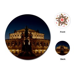 Dresden Semper Opera House Playing Cards Single Design (round) by Amaryn4rt