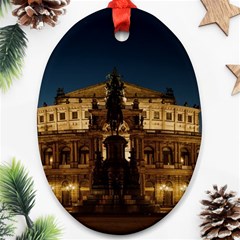 Dresden Semper Opera House Oval Ornament (two Sides)