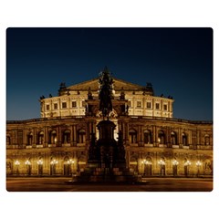 Dresden Semper Opera House Two Sides Premium Plush Fleece Blanket (medium) by Amaryn4rt