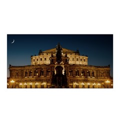 Dresden Semper Opera House Satin Wrap 35  X 70  by Amaryn4rt