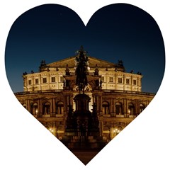 Dresden Semper Opera House Wooden Puzzle Heart by Amaryn4rt