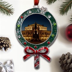 Dresden Semper Opera House Metal X mas Lollipop With Crystal Ornament by Amaryn4rt