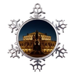 Dresden Semper Opera House Metal Large Snowflake Ornament by Amaryn4rt