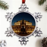 Dresden Semper Opera House Metal Large Snowflake Ornament Front