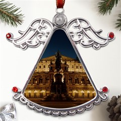 Dresden Semper Opera House Metal Angel With Crystal Ornament