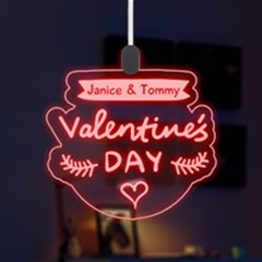 Happy Valentine - LED Acrylic Ornament