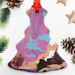 Pink Mountains Grand Canyon Psychedelic Mountain Ornament (christmas Tree) 