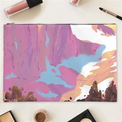 Pink Mountains Grand Canyon Psychedelic Mountain Cosmetic Bag (xxl) by Modalart