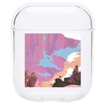 Pink Mountains Grand Canyon Psychedelic Mountain Hard PC AirPods 1/2 Case Front