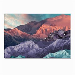 Adventure Psychedelic Mountain Postcards 5  X 7  (pkg Of 10)