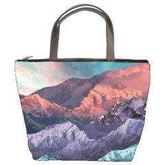 Adventure Psychedelic Mountain Bucket Bag