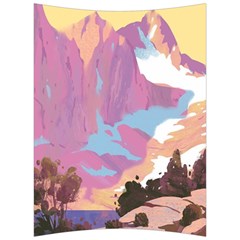 Pink Mountains Grand Canyon Psychedelic Mountain Back Support Cushion