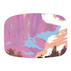 Pink Mountains Grand Canyon Psychedelic Mountain Mini Square Pill Box