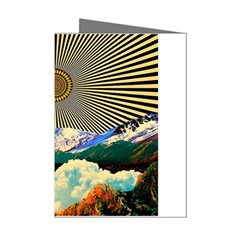 Surreal Art Psychadelic Mountain Mini Greeting Cards (pkg Of 8)